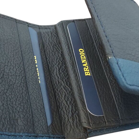 Men's Genuine Leather Wallet with RFID Tri-fold - Picture 2 of 7